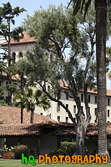 Nobili Hall Behind Trees at Santa Clara University