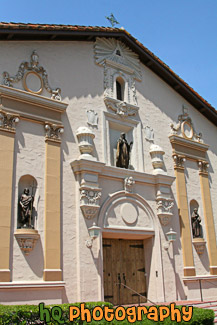 Front of Mission Church at Santa Clara University