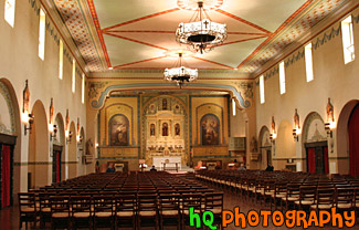 Inside of Mission Santa Clara de Asis