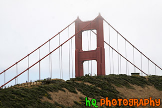 Golden Gate Bridge Tip in Clouds