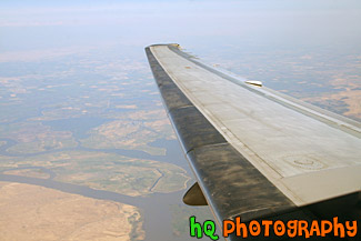 Airplane Wing in the Sky