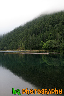 Hill Reflection in Lake