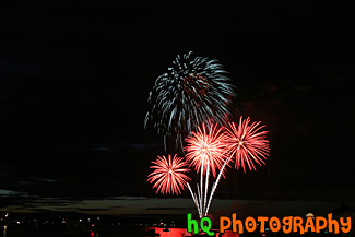 Red & Blue Fireworks