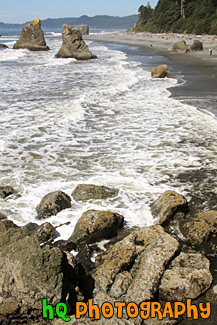 Beach and Rocks at Ruby Beach