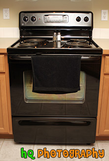 Black Kitchen Stove Photo