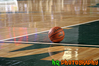 Basketball on Floor