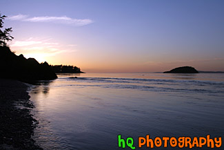 Pacific Ocean Sunset by Deception Pass