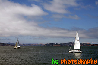 Two Sailboats in San Francisco Bay