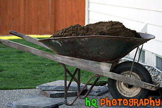 Dirt in Wheelbarrow