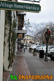 Sidewalk & Shops of Leavenworth