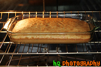 Cake Baking in Oven