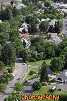 Looking Down at a Neighborhood