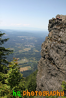 Rock Cliff & View at top of Mt. Si