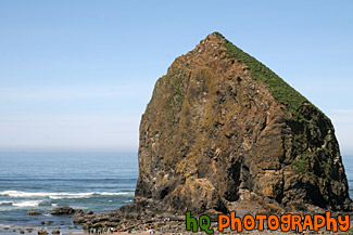 Haystack Rock From a Hill