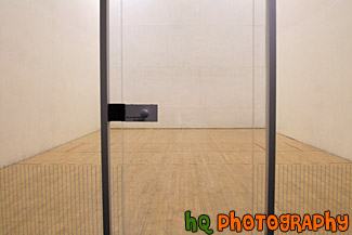 Racquetball Court Through Glass