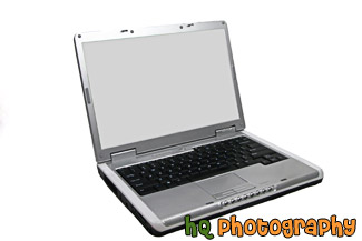 Laptop Computer on White Background