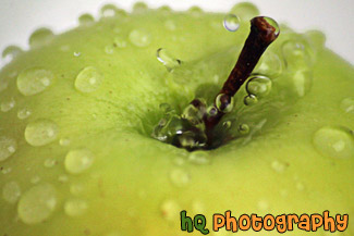 Water Drops on Apple