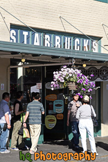 Outside of the Original Starbucks in Seattle