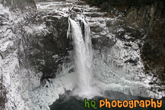 Snoqualmie Falls Icicles at Lookout