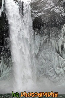 Snoqualmie Falls Winter Icicles