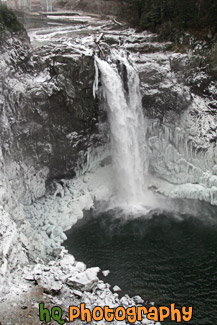 Snoqualmie Falls During a Freeze