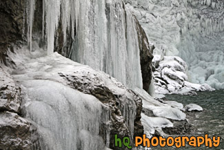 Icicles on Rocks