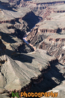 Colorado River Seen in Grand Canyon