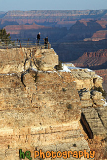 People Looking at View During Sunrise