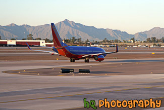 Soutwest Airplane on Runway