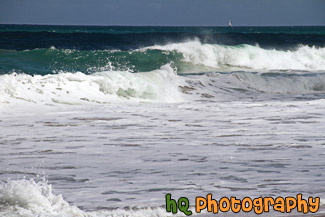 Big Waves & Sailboat