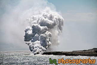 Lava Entering Ocean