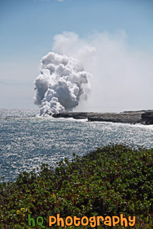 Lava Steam, Pacific Ocean