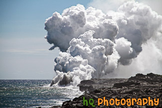 Lava Steam from Ocean