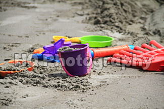 Beach Toys on the Sand