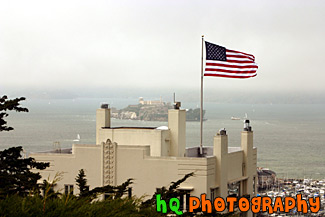 Alcatraz & Flag