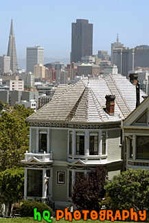 San Francisco Victorian House at Alamo Square