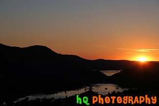 Sunset at Hills near Yosemite