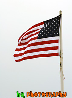 U.S. American Flag & Clouds