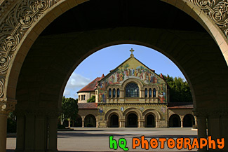 Stanford Memorial Church Through Arch