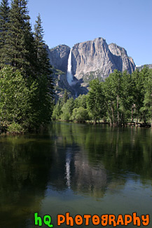 Yosemite Falls with Reflection