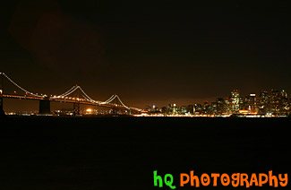 Bay Bridge & San Francisco at Night