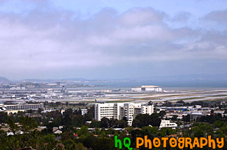 San Francisco Airport from Hill