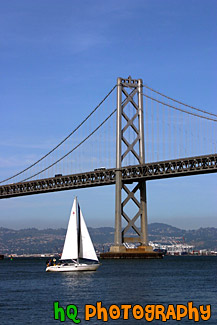 Bay Bridge & Sailboat