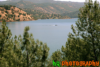 Boat in Don Pedro Reservoir