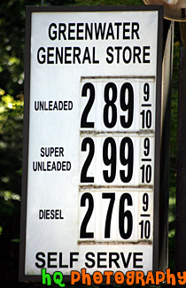 High Gas Prices Sign