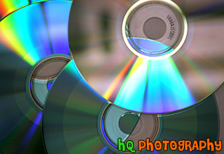 Close up of CDs