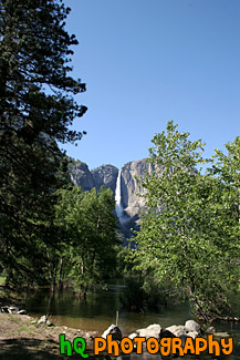 Yosemite Falls in Distance