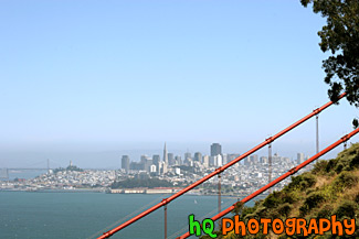 San Francisco View looking over Golden Gate Bridge