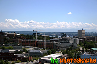 Husky Stadium, Lake Washington & Cascades