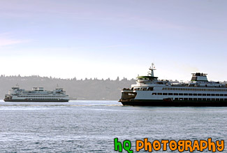 Two Seattle Ferry Boats